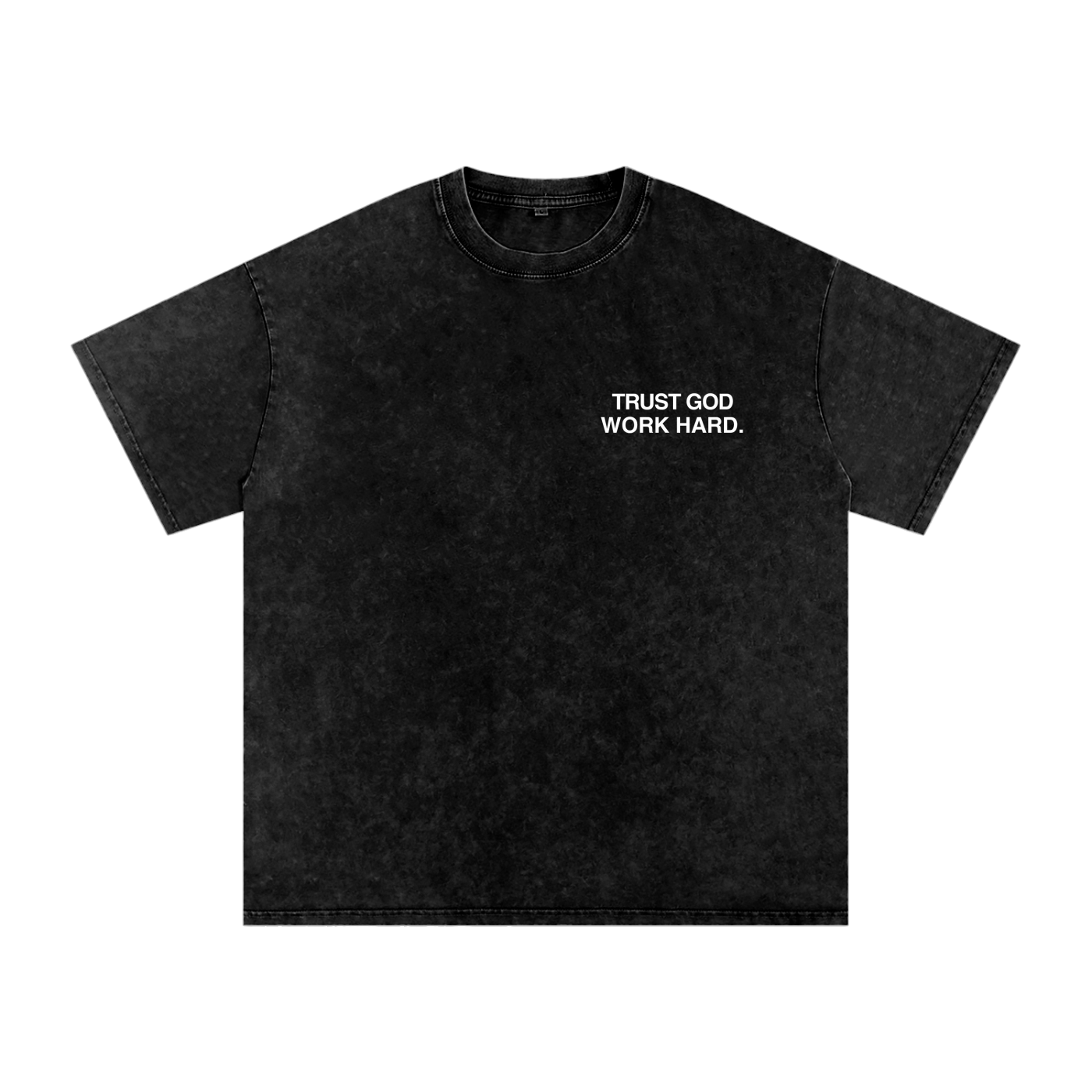TRUST GOD WORK HARD TEE [BLACK]